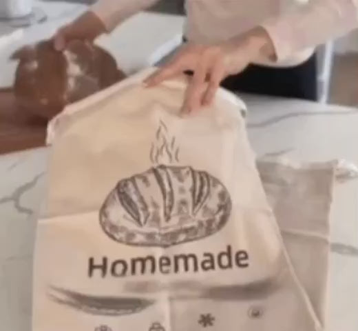 Bolsas para Pan de Algodón Bio y Cera de Abeja - Conservación Natural